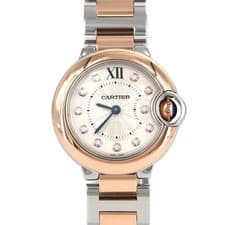 Authentic Cartier Ballon Bleu SM PG Combination 11P W3BB0005 SSxPG Quartz #2...