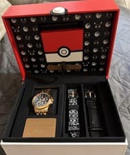 Fossil x Pokémon Center Limited Edition Watch Rose Gold Pokéball #739/1000