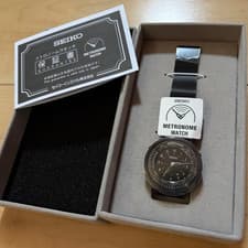 SEIKO Metronome Watch SMW009A Standard Line Metal Mesh Black with Box, warranty