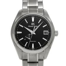 GRAND SEIKO 9R Spring Drive SBGA241 Black Men's Used Watch #31031