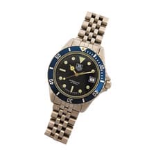 TAG Heuer 1000 Diver 980.613B Blue Dial Professional Quartz Mens Vintage Watch
