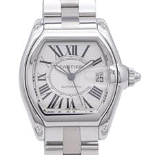 CARTIER Automatic Roadster LM W62025V3 Wrist watch Silver Stainless Steel