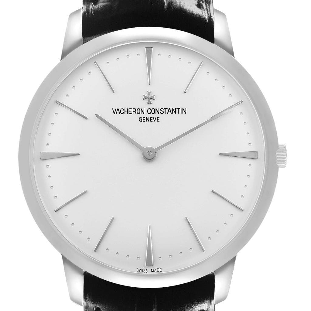 Vacheron Constantin Patrimony Grand Taille White Gold Mens Watch 81180