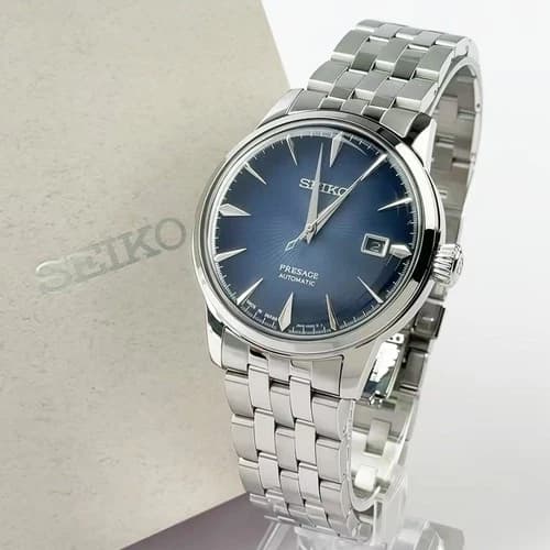 Seiko Presage Cocktail SRPB41 Automatic Men's Watch Blue Dial Stainless Steel