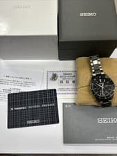 Seiko Presage SARF005 Mechanical Automatic GMT Prestige Line Men Watch-used