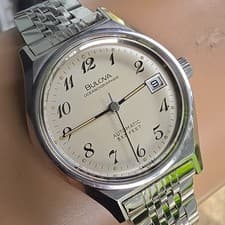 Vintage BULOVA OCEANOGRAPHER men's automatic watch date swiss 1979