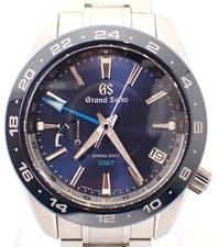 Grand Seiko SBGE255 Spring Drive GMT 405mm SS Blue Dial Used