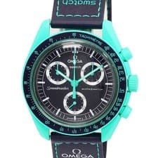 Omega x Swatch Speedmaster MISSION ON EARTH POLAR LIGHTS SO33L103 Men's