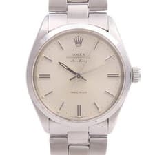 ROLEX Air King 5500 Automatic Watch Stainless Steel Pale Gold