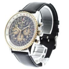 BREITLING NAVITIMER COSMONAUT D12022 42mm SS/YG Black Dial Automatic #C211