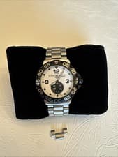 Tag Heuer WAH1011.BA0854 Formula 1 BIG Date White Men's Watch, 44mm, Very Clean!