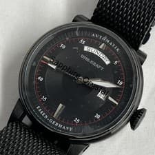 UHR-KRAFT 28001 Automatic Watch Date Display Black Men's Analog Made in Germany