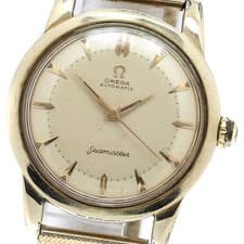 OMEGA 2577-22SC Seamaster Half-Rotor Cal.354 Men's Watch From Japan G0419