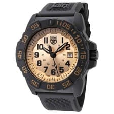 Luminox Navy SEALs Black Gold XS.3505.GP.1 Military Divers Watch Gold Dial Boxed