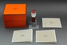 [EXC+5 in BOX,Paper] HERMES H Watch HH1.210 Silver Dial Women's Quartz JP U700