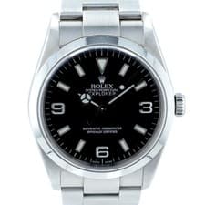 Rolex Explorer 114270 Stainless Steel Black Arabic Dial Oyster Band Watch 36mm