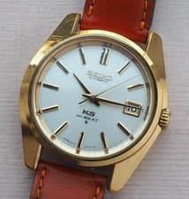 King Seiko 56KS Gold Plated Watch KS Buckle Used 1960s Authentic