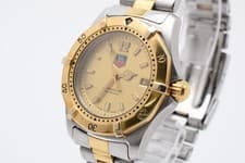 【EXC+5】TAG Heuer 2000 WK1221 Quartz Gold Dial 35mm Professional 200m From JAPAN