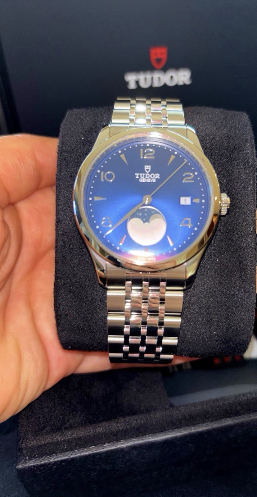 NEW Tudor 1926 Luna 39mm Blue Dial Watch UNWORN