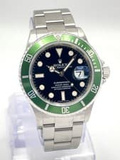 Rolex Submariner Date Kermit 16610LV 40mm Black Dial Green Aluminium Bezel Box