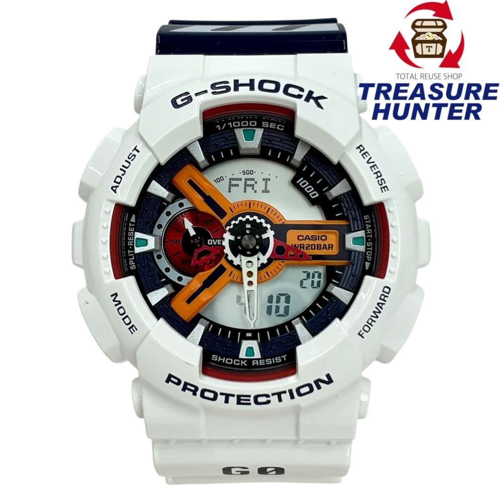 Casio G-Shock GA-110PS-7AJR Evangelion Ayanami Rei White Ana-Digi Nealy unused