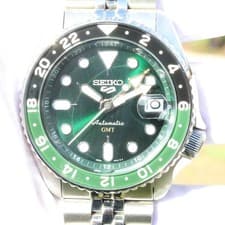 Seiko 5 Sports GMT SSK035K1 Green Dial Automatic 42.5mm Sprite NEW  🟢⚫