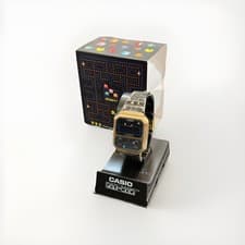 Casio Pac-Man Watch A100WEPC-1B Digital Reprint Design PacMan Collab NEW