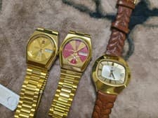 Job Lot x3 Vintage Candino Automatic Mens Watches, Swiss Made