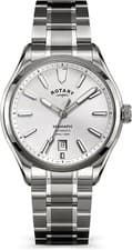 Rotary Men's watch Seamatic 100M WR Silver dial Stainless Steel Strap