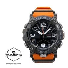 Casio G-Shock Mudmaster Bluetooth Bio-Based Orange Resin Band Watch GG-B100X-1A9