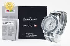 [NEAR MINT] SwatchxBlancpain Scuba Fifty Fathoms Antarctic Ocean SO35S100 Watch