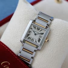 Cartier Tank Francaise Medium Two-Tone W51012Q4 Serviced by Cartier