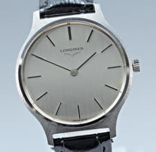 Longines Vintage Manual Wind Cal 847.3 Silver Dial Dress Watch 33mm Men's
