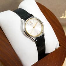 SEIKO CREDOR Wristwatch Quartz Timepiece Genuine Leather Strap Excellent