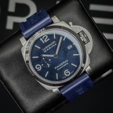 Panerai Luminor Marina PAM01313 44mm Blue Dial –Excellent Condition–Complete set