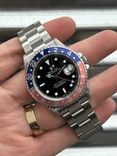 1996 Rolex GMT-Master II Pepsi 40mm 16710 Watch Only Upgraded SEL Bracelet