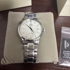 ORIENT Bambino RNAC0001S Automatic Watch White Cream Dial Silver Band