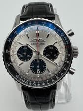 Breitling Navitimer B01 Chronograph 43mm Silver w/black panda dial AB0138241G1P1