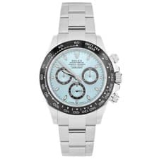Rolex Cosmograph Daytona Platinum Ice Blue Dial 40mm 116506 Full Set