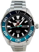 Seiko 5 Sports SRPC53K1 Automatic 100M Water Resistant Black Dial Mens Watch