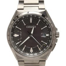 Citizen Watch Attesa Solar Black Men's Pre-owned From Japan