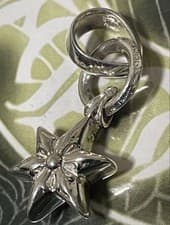 Chrome Hearts Star Pendant w/ Bail Sterling Silver 925 Charm Polished Finish JPN