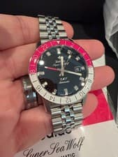 ZODIAC Super Sea Wolf GMT ZO9416 Pink White Black LE
