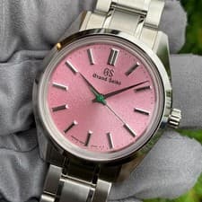 Grand Seiko Hanami Pink Dial SBGW313 Manual Wind Wristwatch - Box & Papers
