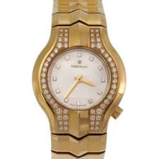Tag Heuer Ladies Wristwatch Alter Ego Diamond 18k Yellow Gold Mother of Pearl