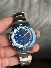 Christopher Ward C60 Trident Reef 44 Blue Dial with Box, Card