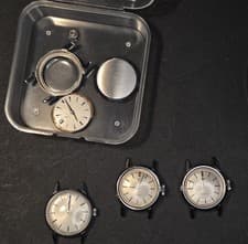 Lot of 4 Vintage Omega Watches: 2 Seamasters (to be overhauled) + 2 Omega (works