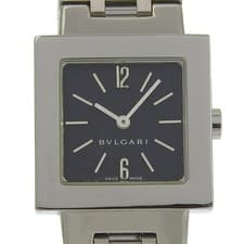 BVLGARI Quadlard Watches SQ22Stainless Steel black blackDial Stainless Ste...