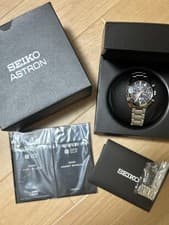 Seiko Astron SBXC021 GPS Solar Watch Black Dial Mens Stainless Steal