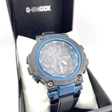 G SHOCK MTG B1000XB 1AJF Black Blue Dial Tough Solar Bluetooth Watch